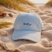 casquette smile blanche