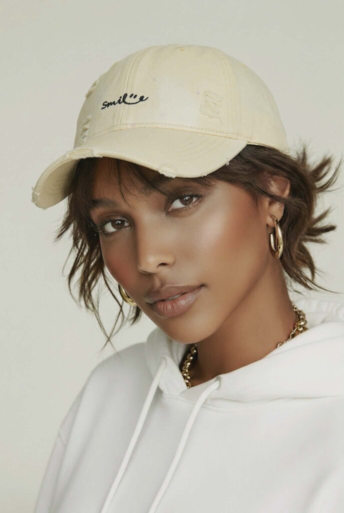 casquette jaune smile.1