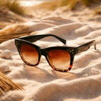 lunettes de soleil oversized carrées cat eye protection uv400 monture