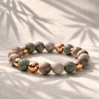 bracelet bohème en perles de pierre naturelle turquoise