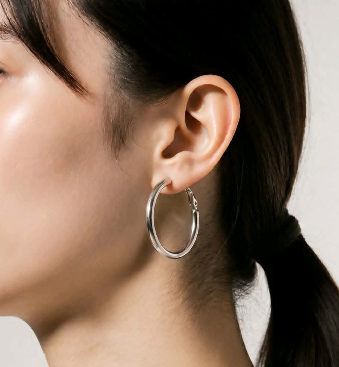 créoles en acier inoxydable créoles en acier inoxydable