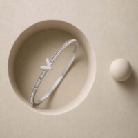 bracelet manchette en acier inoxydable arg