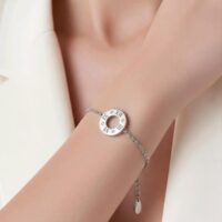 bracelet manchette en acier inoxydable arg