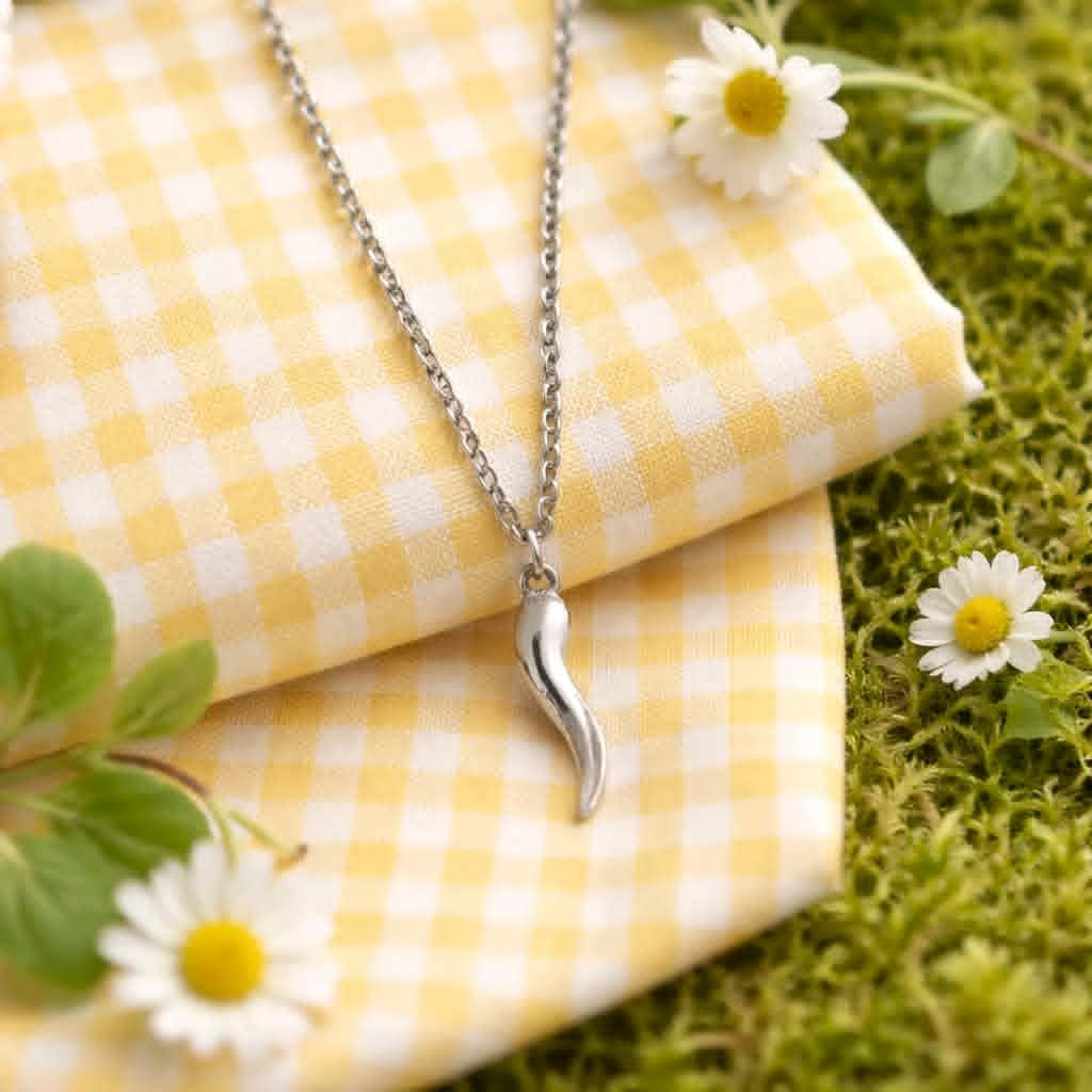 collier pendentif corne italienne argent collier pendentif corne italienne argent