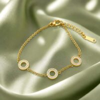 bracelet manchette en acier inoxydable arg